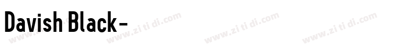 Davish Black字体转换 Davish Black字体转换